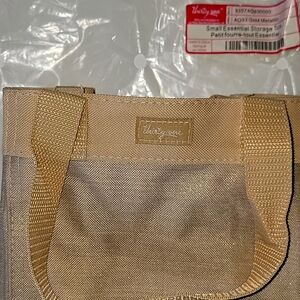 NIP Thirty-One Essential Stoage Tote - "Metallic Gold"